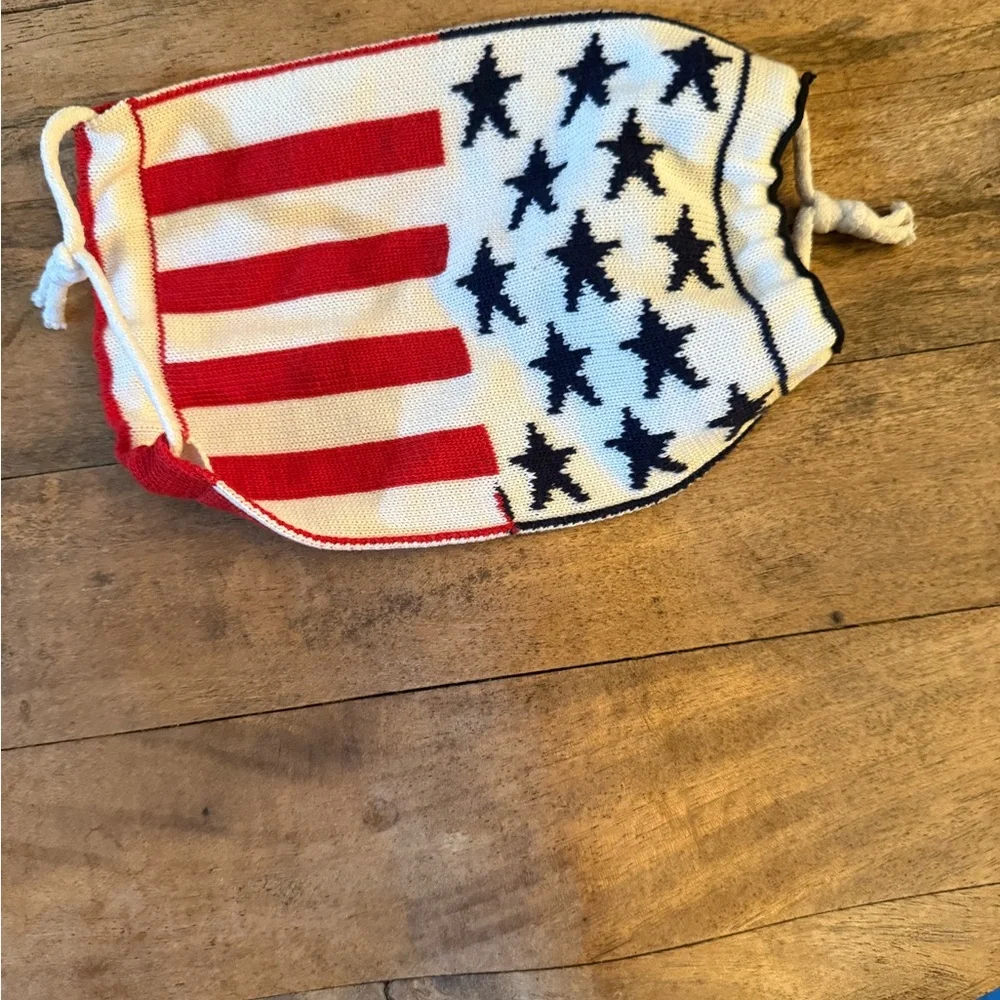 Source Unknown Red, White, and Blue Face Mask